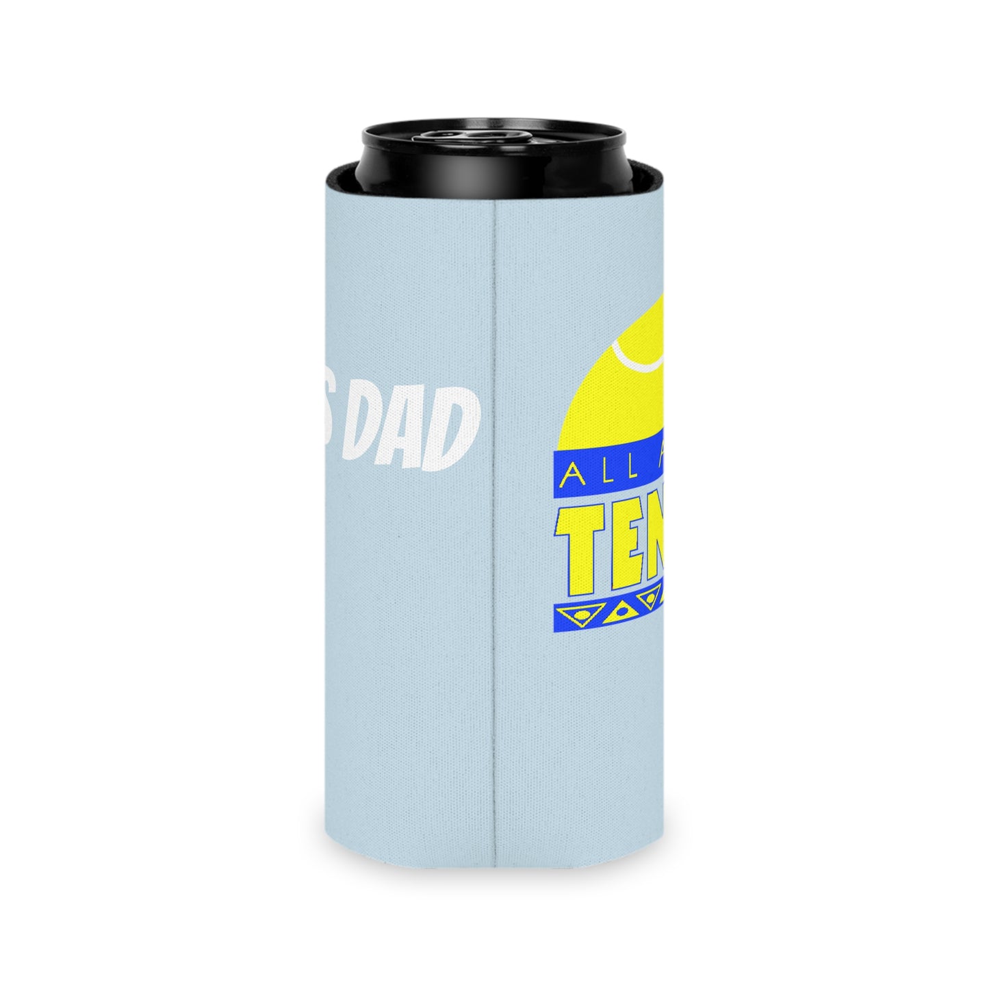 Tennis Dad Can Cooler (Blue)