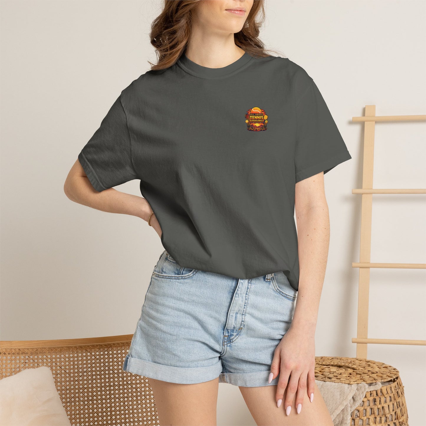 All About Tennis Sunset Garment-Dyed T-shirt