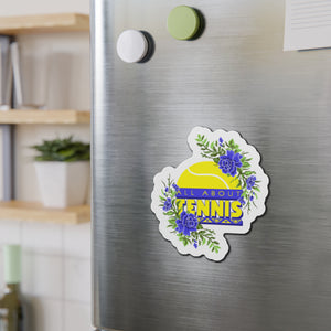 All About Tennis Floral Magnets