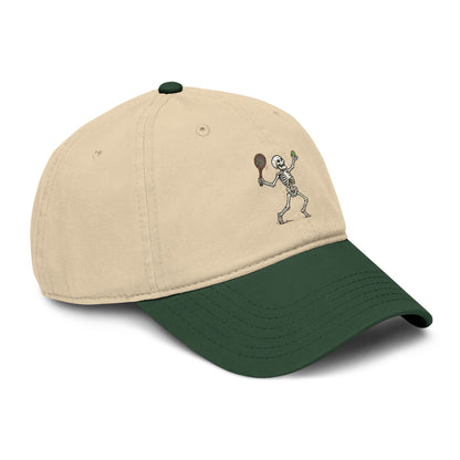 All About Tennis Skeleton Garment Washed Baseball Cap