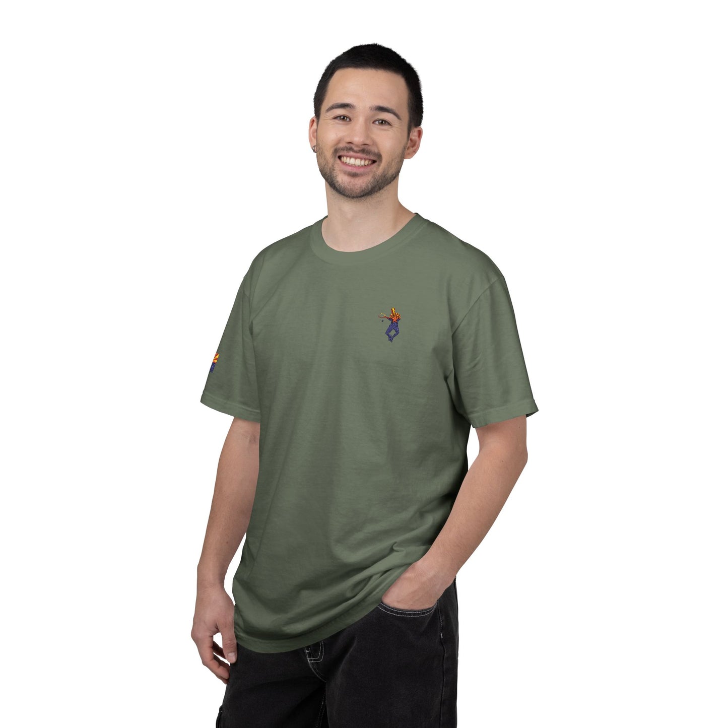 Nathan AZ Embroidery Garment-Dyed T-shirt