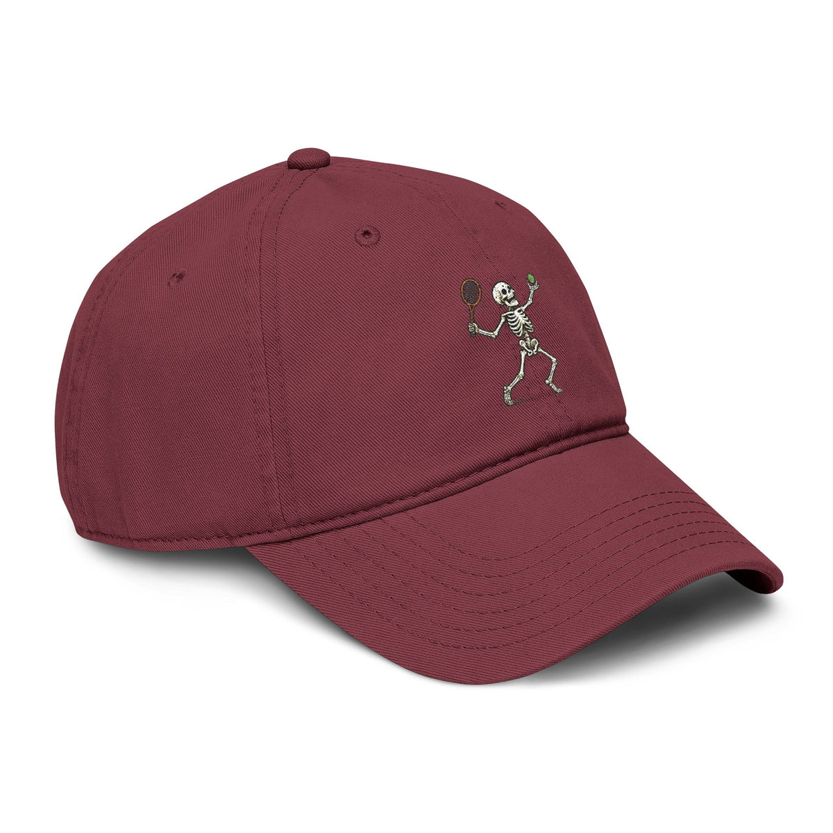 All About Tennis Skeleton Garment Washed Baseball Cap