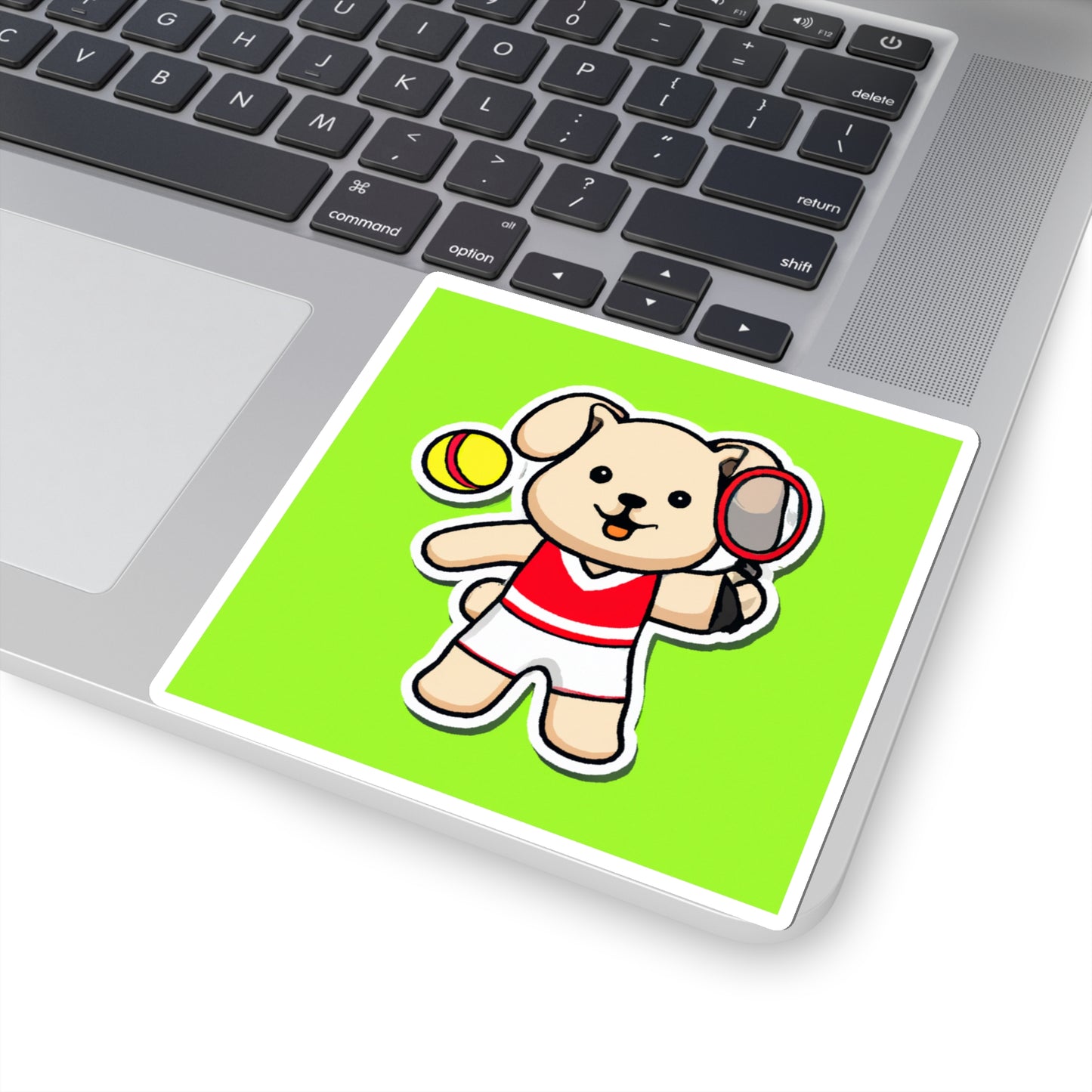 Tennis Dog Stickers (Green)
