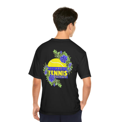 All About Tennis Floral - Men's Performance T-Shirt