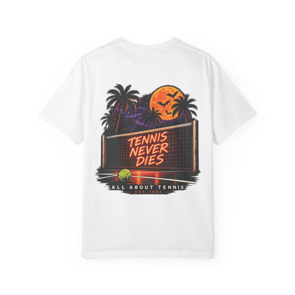 Tennis Never Dies All About Tennis Halloween Garment-Dyed T-shirt