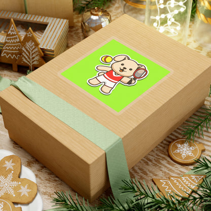 Tennis Dog Stickers (Green)
