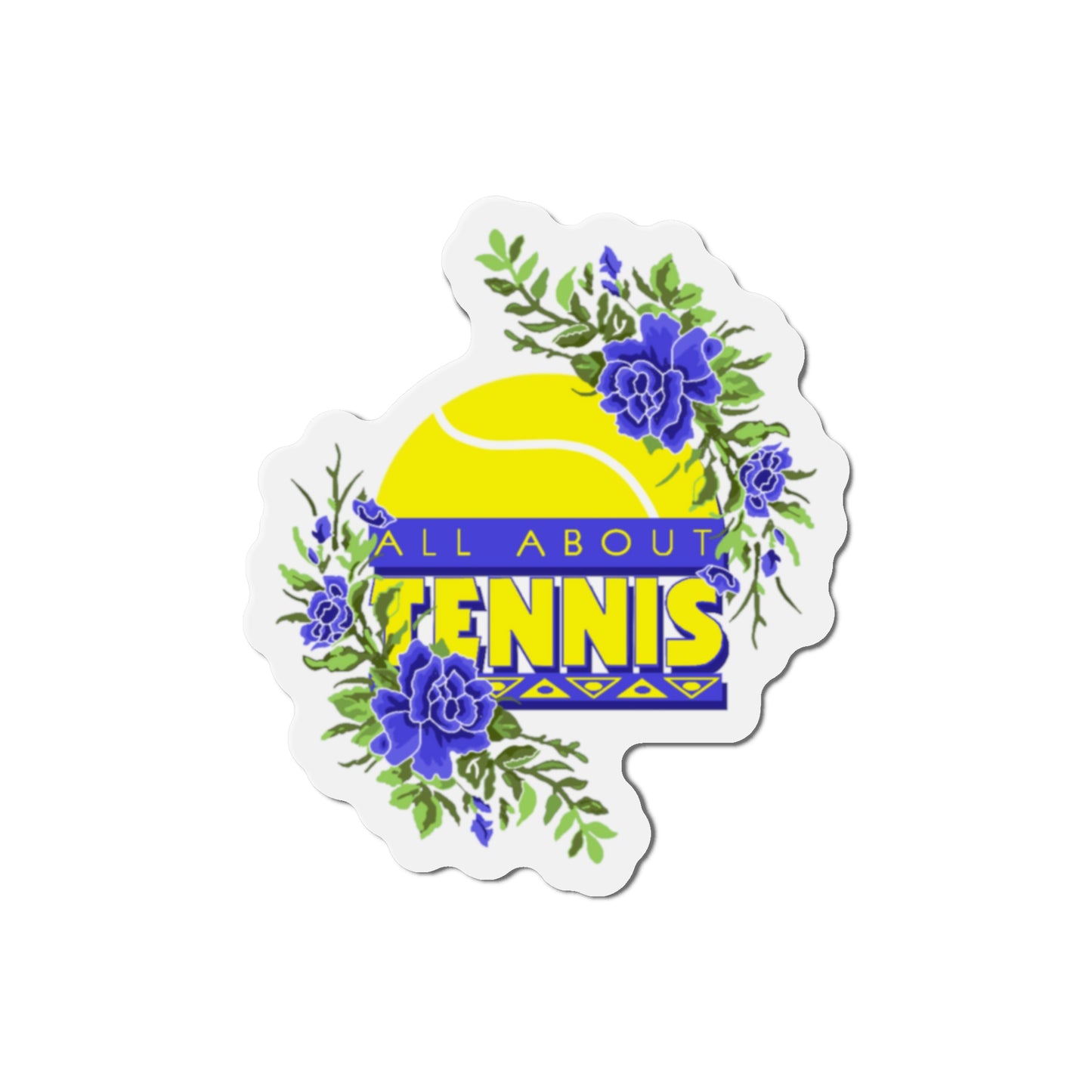 All About Tennis Floral Magnets
