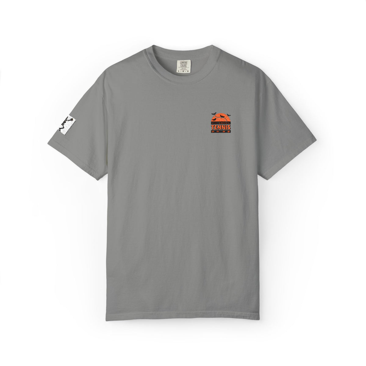 Spooky Tennis Embroidery All About Tennis Garment-Dyed T-shirt