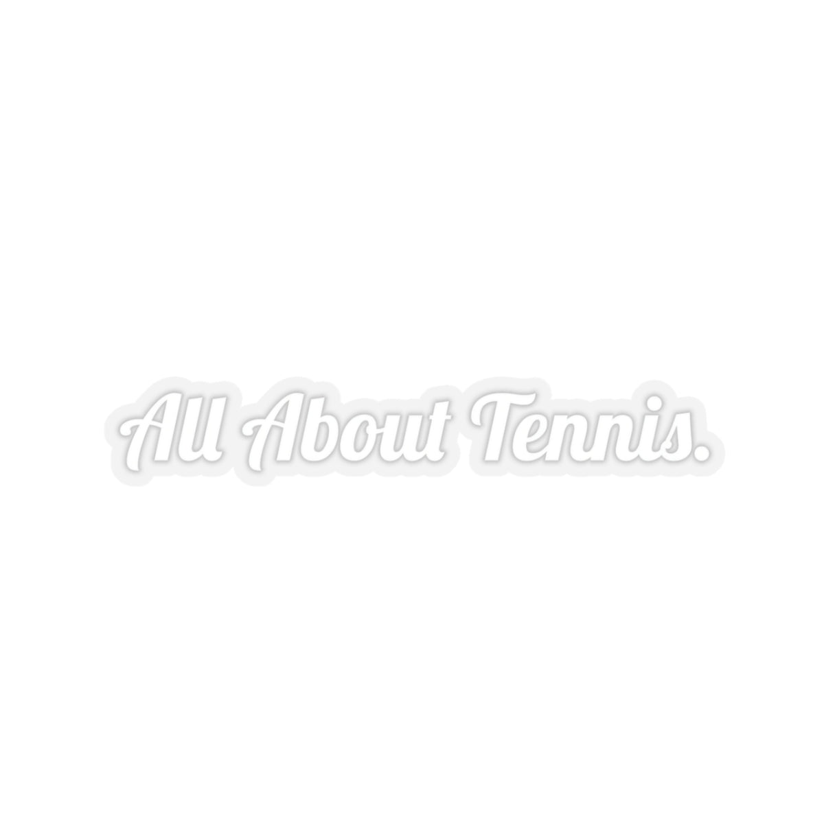 All About Tennis Stickers (White Lobster)