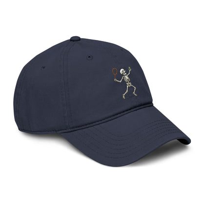 All About Tennis Skeleton Garment Washed Baseball Cap