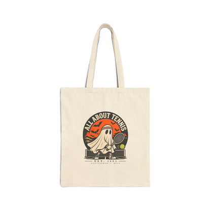 Headband Ghost Halloween Canvas Tote Bag