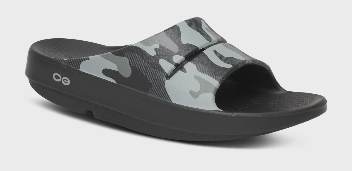 OOfos Men's OOahh Sport Slide 1500 - Night Camo