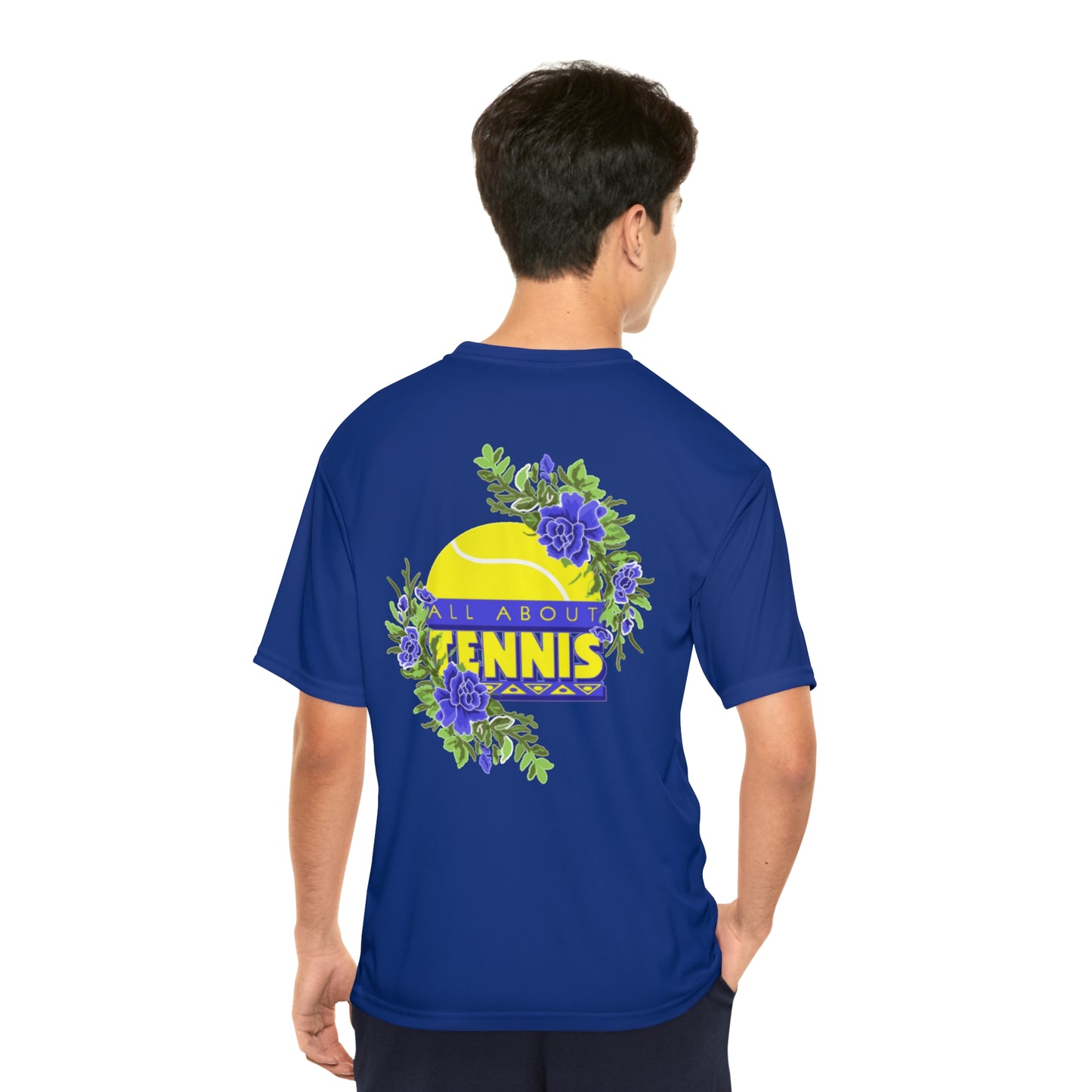 All About Tennis Floral - Men's Performance T-Shirt