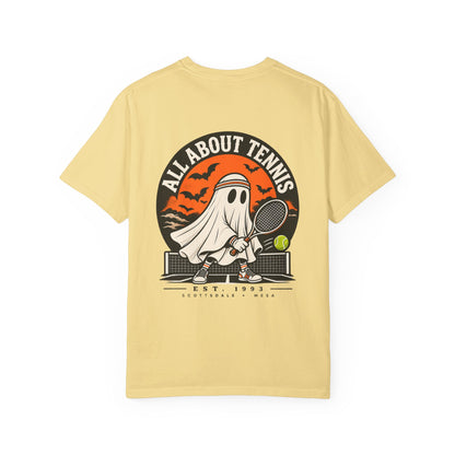 Headband Ghost Halloween Garment-Dyed T-shirt