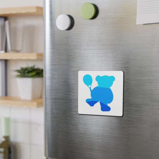 Tennis Teddy Bear - Die-Cut Magnets