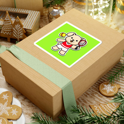 Tennis Dog Stickers (Green)