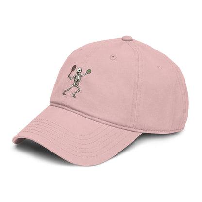 All About Tennis Skeleton Garment Washed Baseball Cap