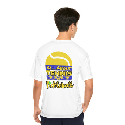 All About Tennis and Pickleball Logo Men's Performance T-Shirt