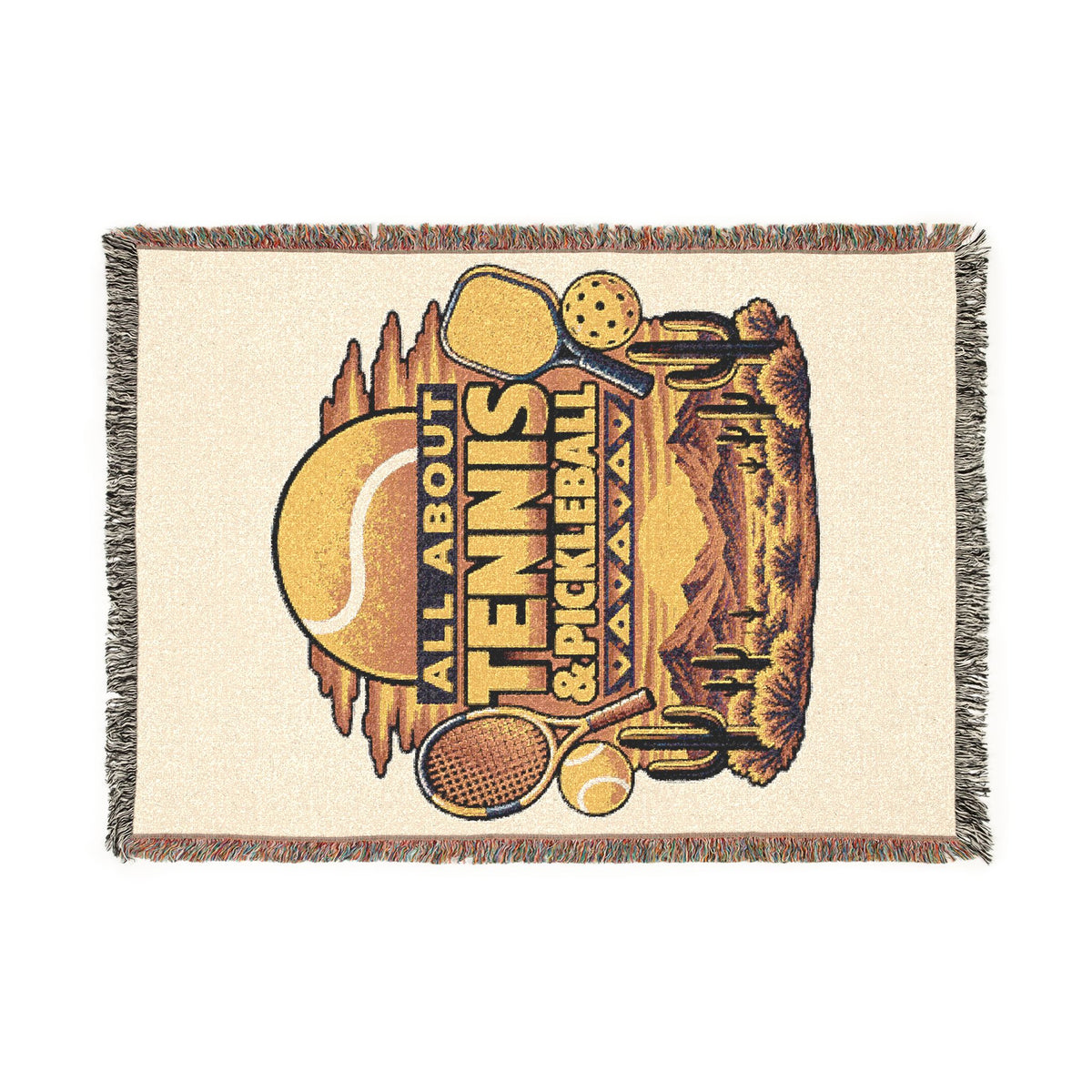 All About Tennis Woven Blanket
