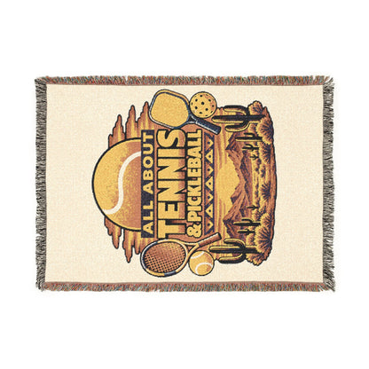 All About Tennis Woven Blanket