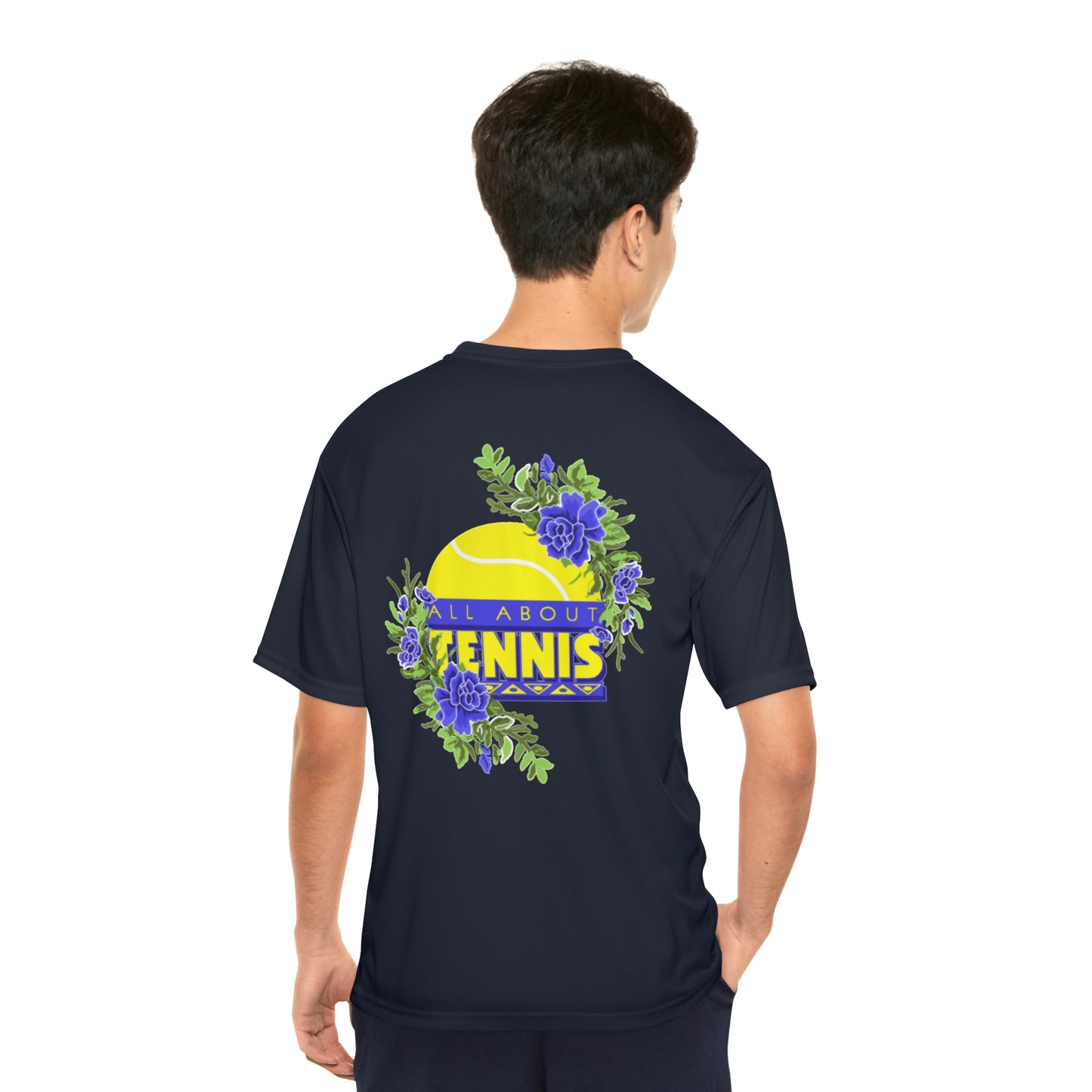 All About Tennis Floral - Men's Performance T-Shirt