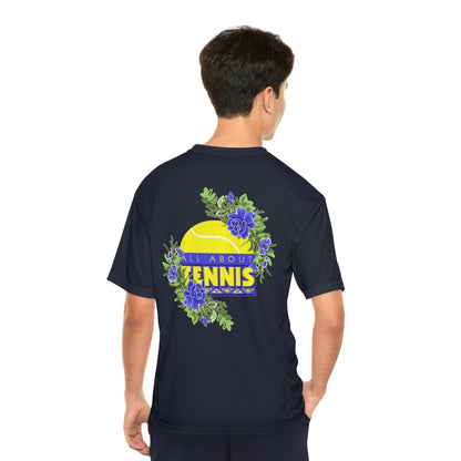 All About Tennis Floral - Men's Performance T-Shirt