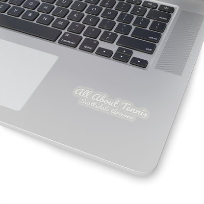 All About Tennis Scottsdale Arizona Stickers (White Pacifico)