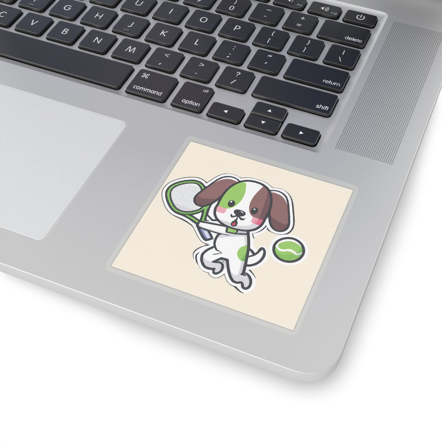 Tennis Dog Stickers (Beige)