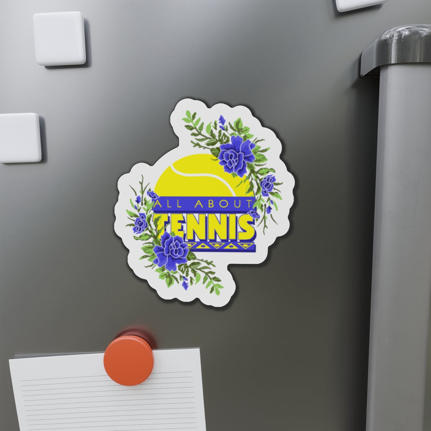 All About Tennis Floral Magnets
