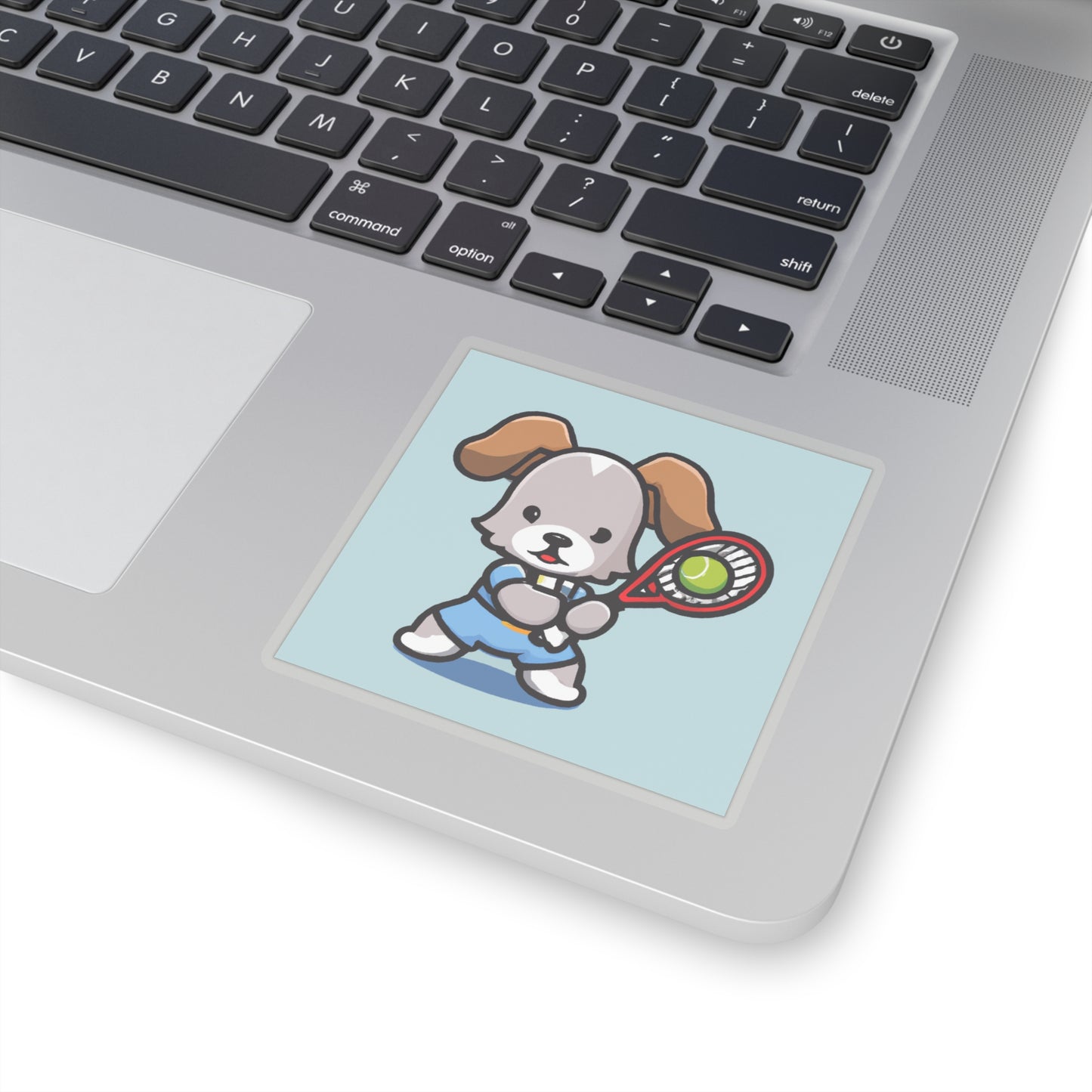 Tennis Dog Sticker (Blue)