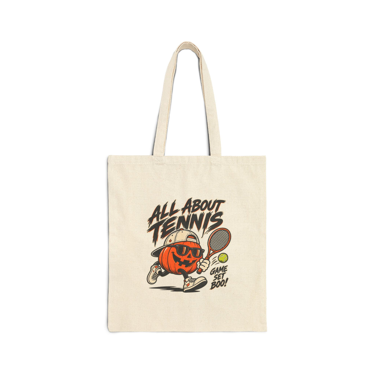Game Set Boo Halloween Canvas Tote Bag