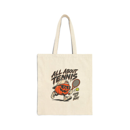 Game Set Boo Halloween Canvas Tote Bag