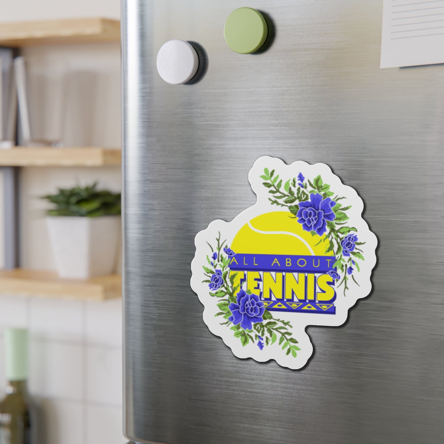 All About Tennis Floral Magnets