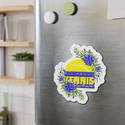 All About Tennis Floral Magnets