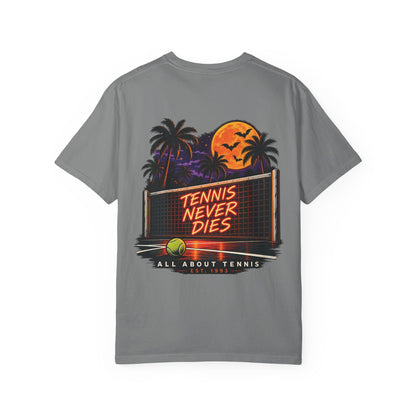 Tennis Never Dies All About Tennis Halloween Garment-Dyed T-shirt