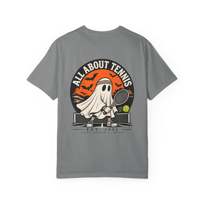 Headband Ghost Halloween Garment-Dyed T-shirt
