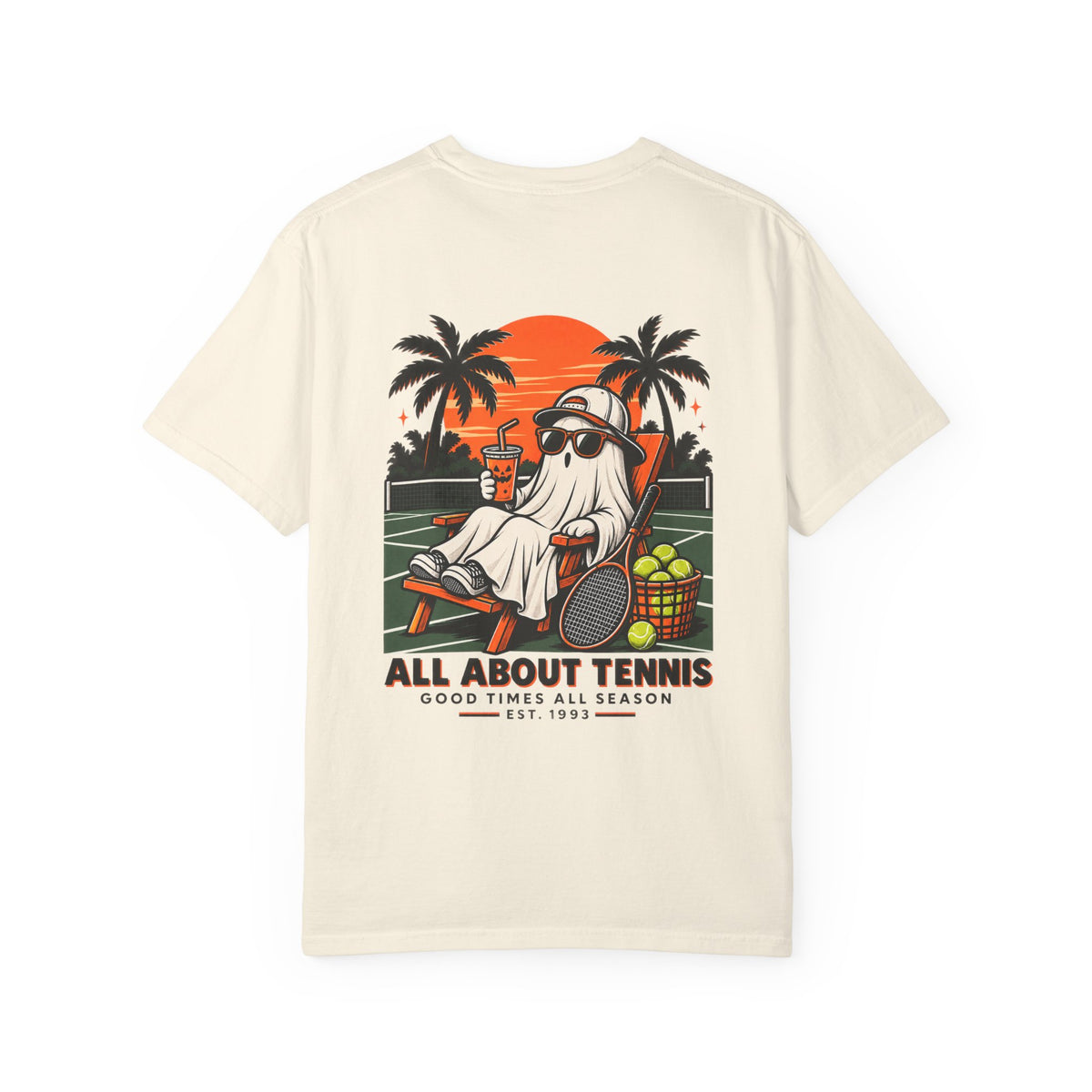 Good Times All Season Ghost Halloween Garment-Dyed T-shirt