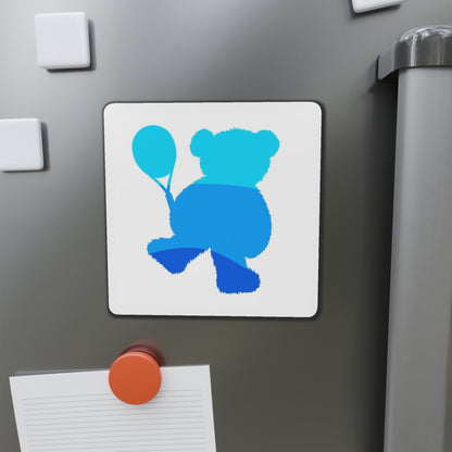 Tennis Teddy Bear - Die-Cut Magnets