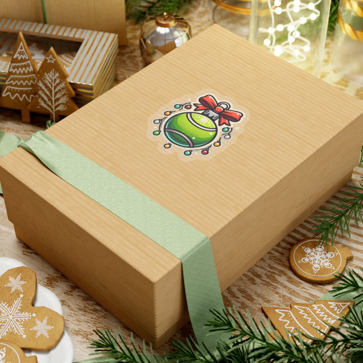 Tennis Ball Ornament Stickers