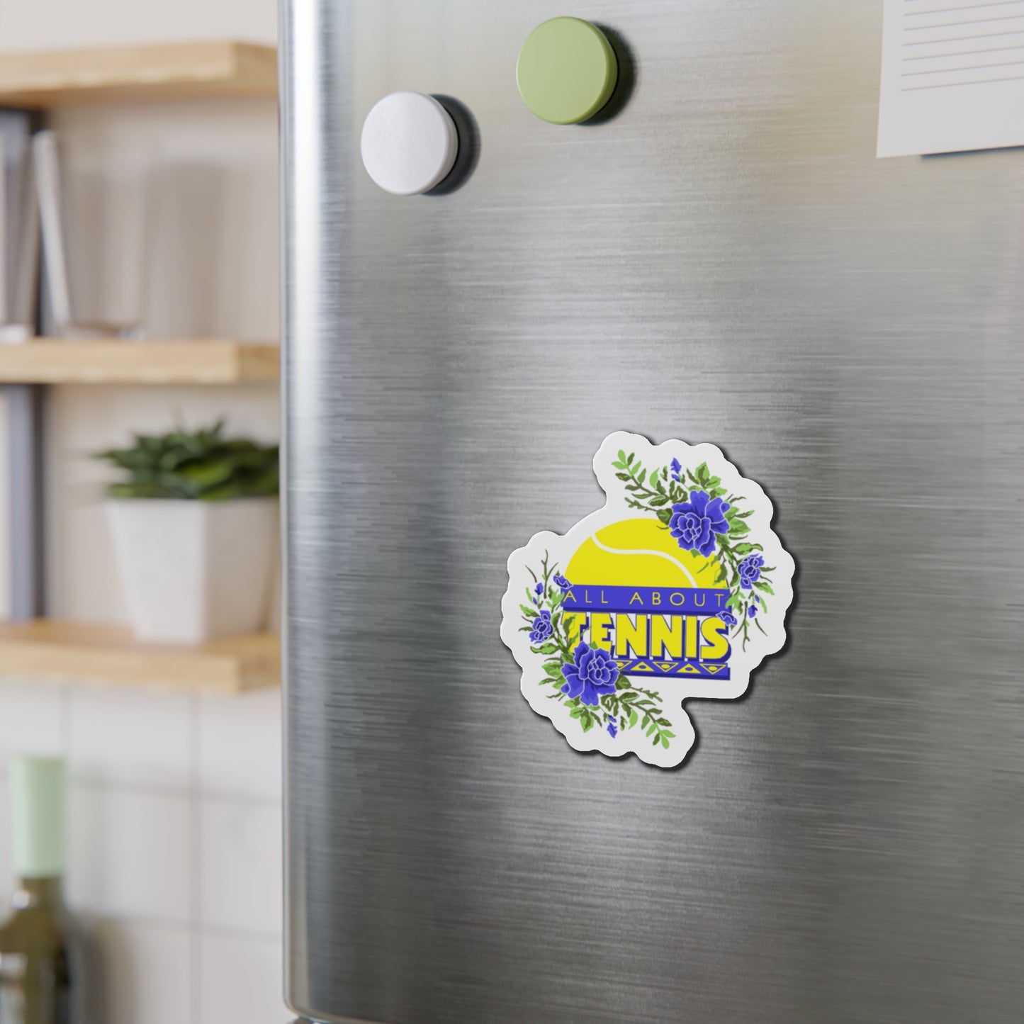 All About Tennis Floral Magnets