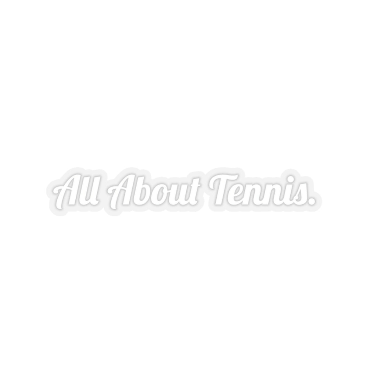 All About Tennis Stickers (White Lobster)