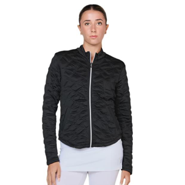 Sofibella Women's UV Staples 24” Quilt Jacket - Black