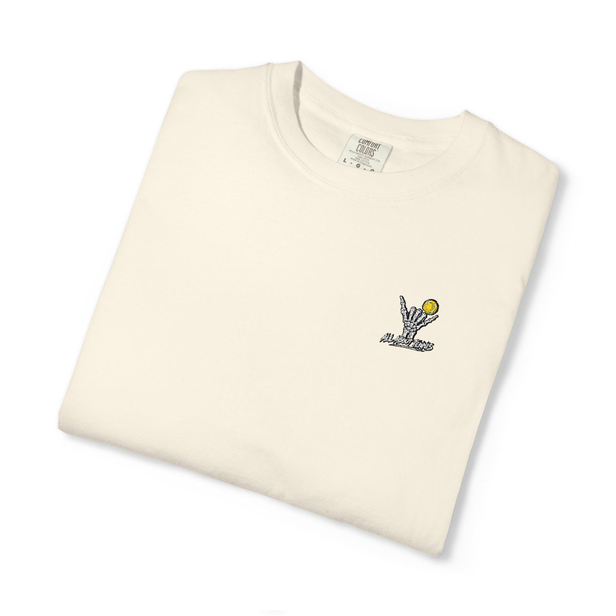 Skeleton Shaka Halloween Garment-Dyed T-shirt