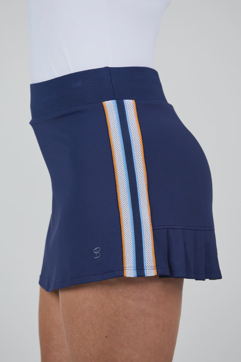 Sofibella Women's Classic Currents 13" Skort 2445 Navy