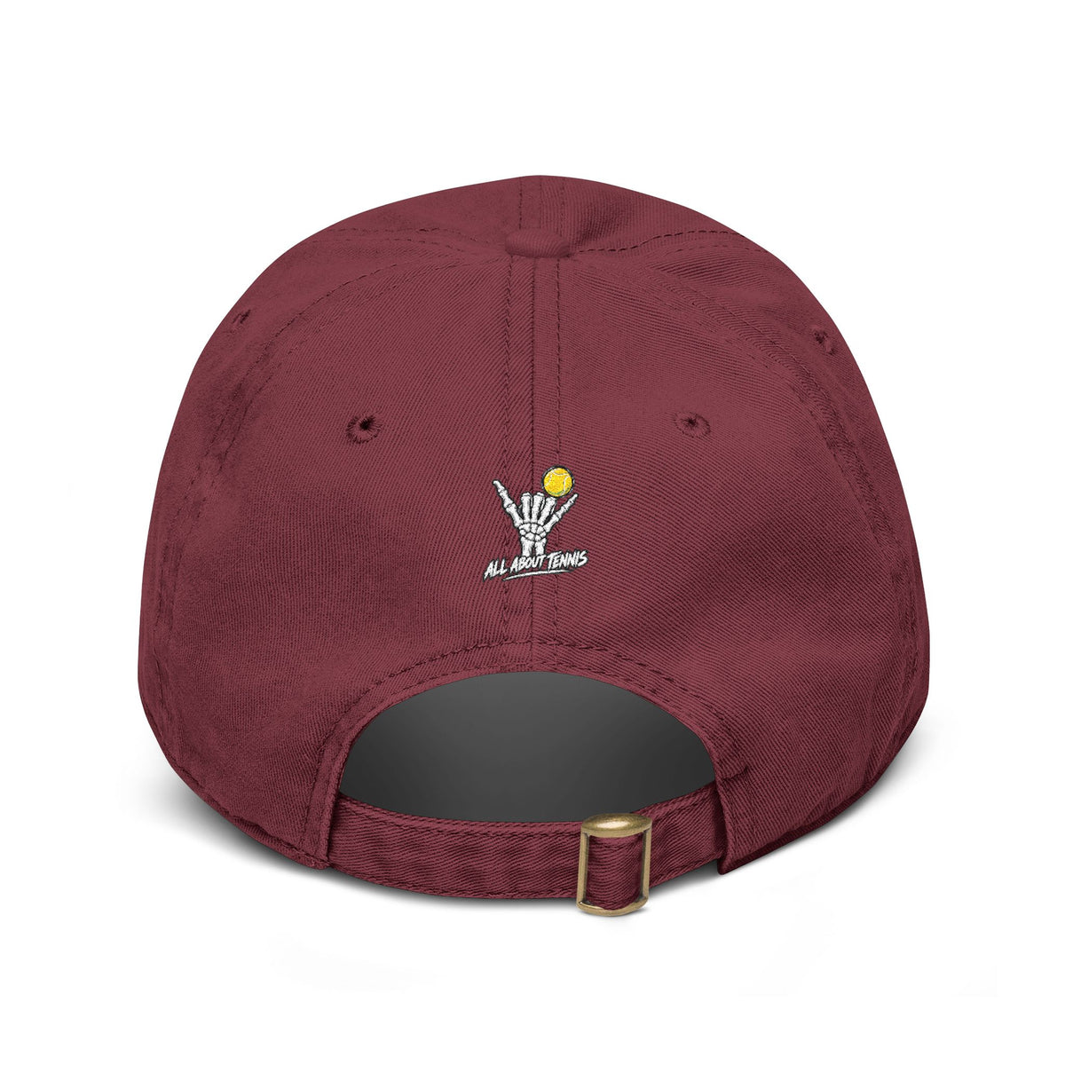 All About Tennis Skeleton Garment Washed Baseball Cap
