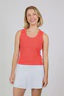 Sofibella Women's Soft Rib Tank - Hibiscus 2511