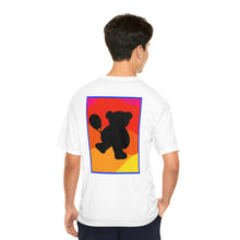 Load image into Gallery viewer, Red Team Tennis Bear Men&#39;s Performance T-Shirt
