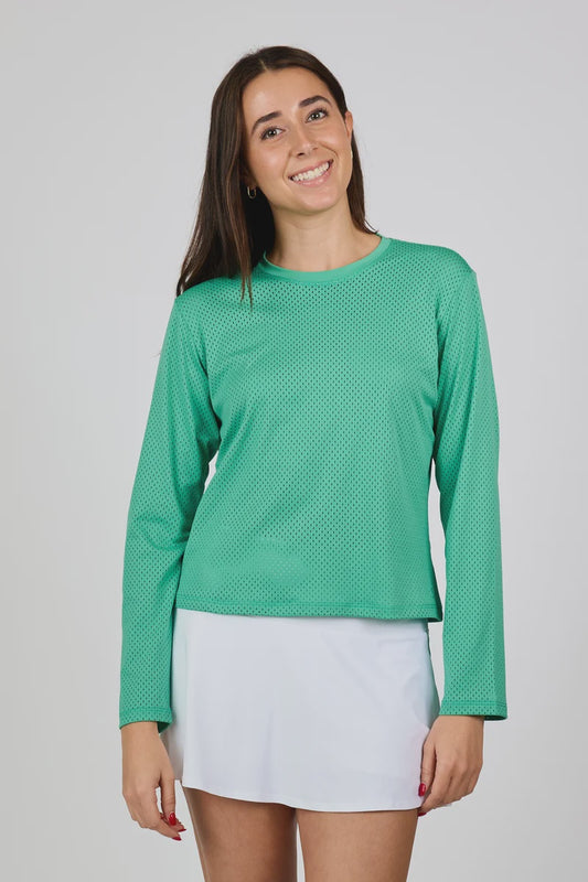 Sofibella Women's Mesh Long Sleeve Alpine 2525