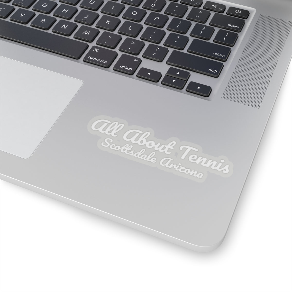All About Tennis Scottsdale Arizona Stickers (White Pacifico)