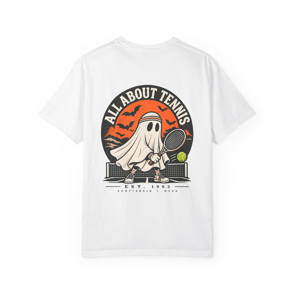 Headband Ghost Halloween Garment-Dyed T-shirt